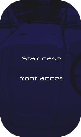 Stair case  front acces